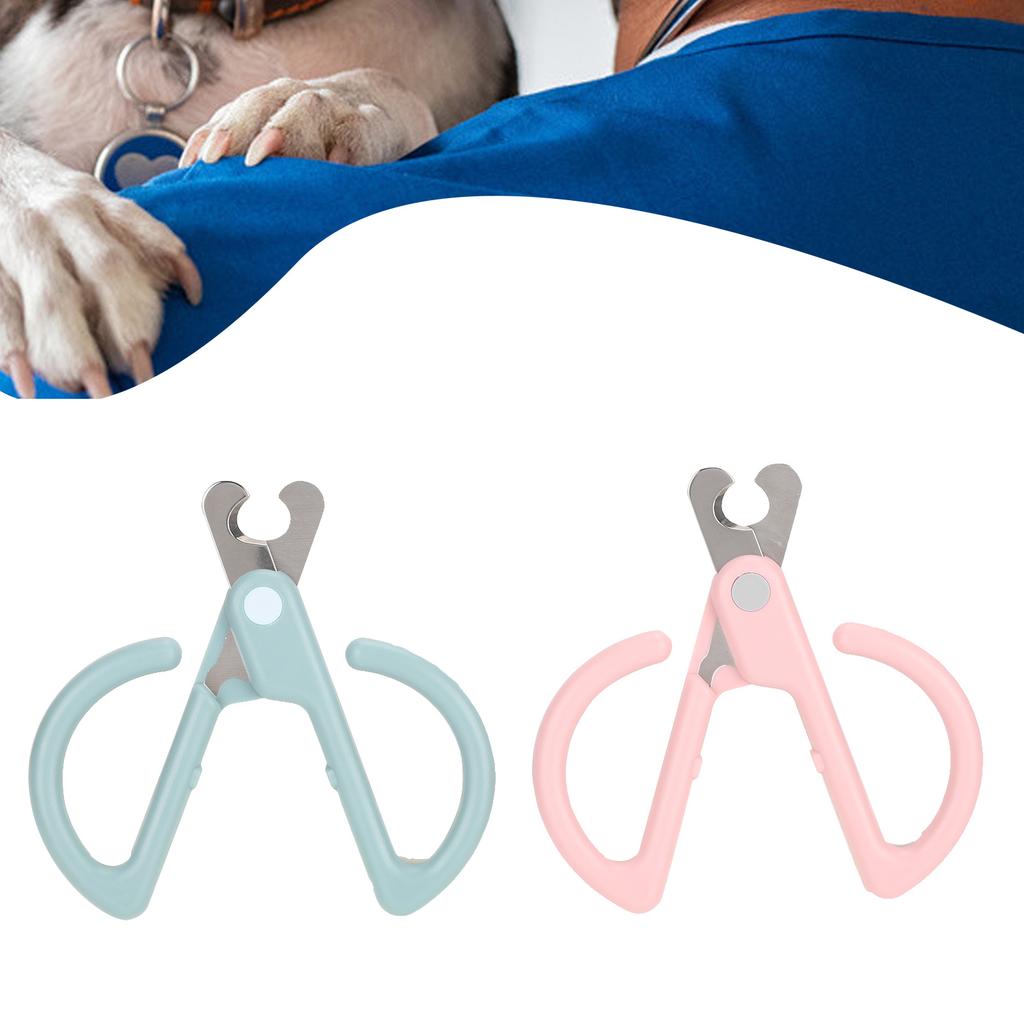 Pet Nail Clipper Scissors Claw Cutter Trimmer for Cat Puppy Grooming Tool Green and Pink(Pink Green )