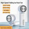 Portable USB Folding High-Speed Handheld Fan with Cross-Border Semiconductor Cooling and Strong Wind