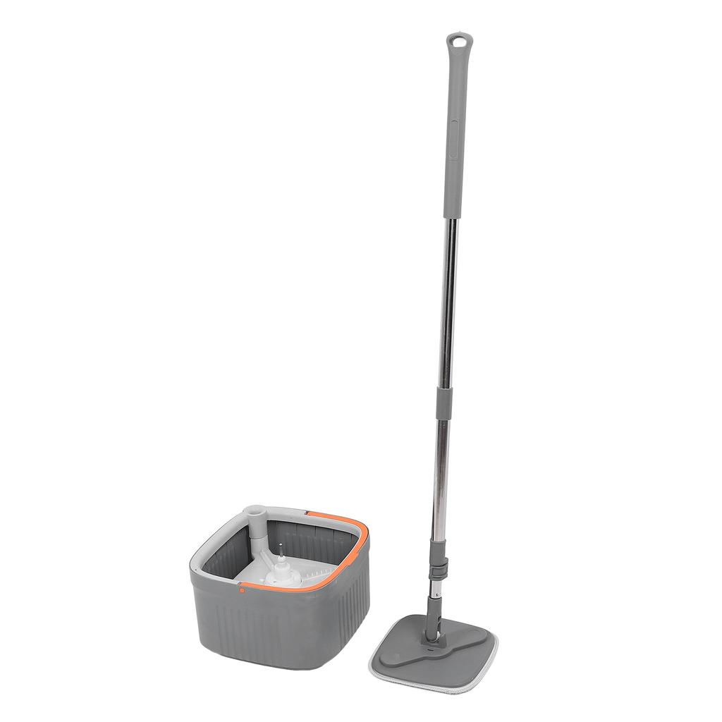 Mop Bucket Set with 2 Pieces Cloth 360 Degree Rotating Microfiber Mop Tool Dry and Wet Floor Mopping