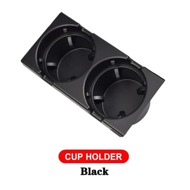 Car Center Console Water Cup Holder Beverage Bottle Holder Coin Tray For Bmw 3 Series E46 318I 320I 98-06 51168217953 Black