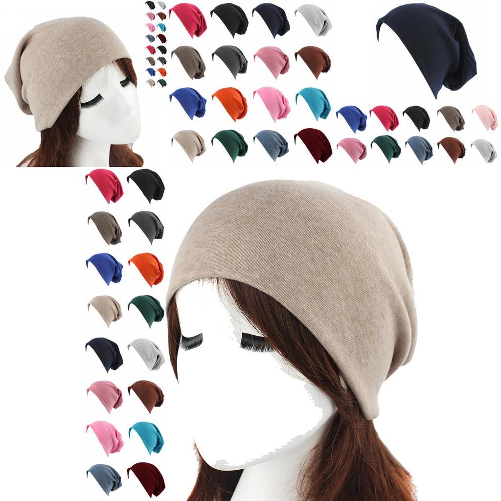 Women Mens Beanie Hat Oversized Slouch Winter Ski Hiphop Skull Knitted Hat Cap