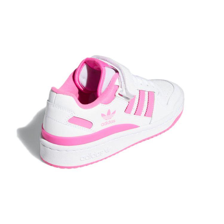 Adidas Forum Low J White Screaming Pink Kids Sneakers Cloud-White FY7967