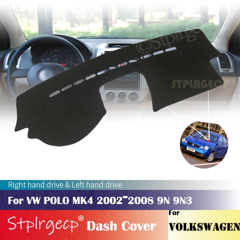 Für Volkswagen VW POLO MK4 2002~2008 9N 9N3 Anti-Rutsch-Matte Armaturenbrettabdeckung Pad Sonnenschutz Dashmat Autozubehör 2007 2006 2005