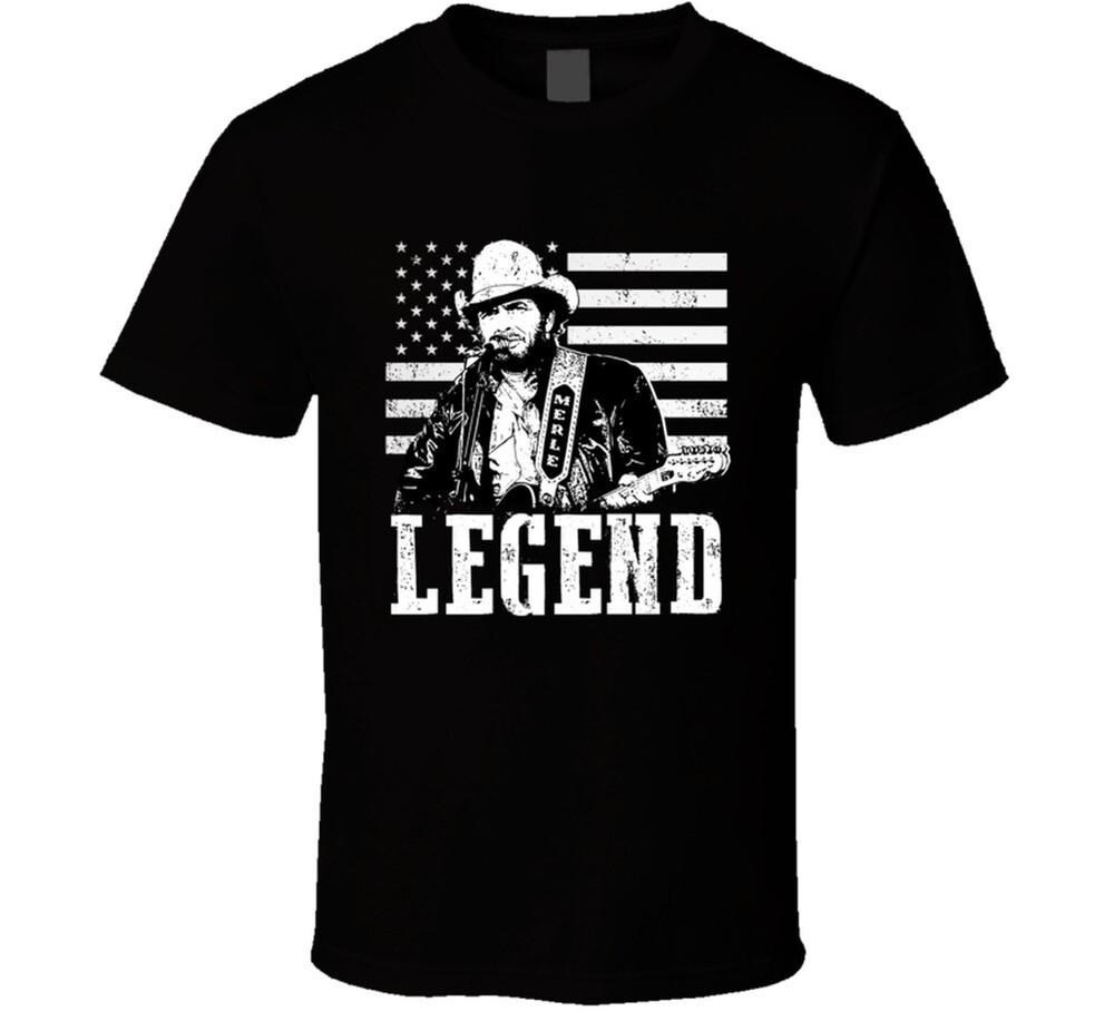 Merle Haggard American Country Music Artist Legend Memorial Fan  Unisex T-Shirt XL