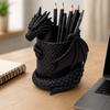 3D Printed Dragon Head Storage Holder Fantasy Dragon Makeup Brush Box Desk Organizer  School Desk