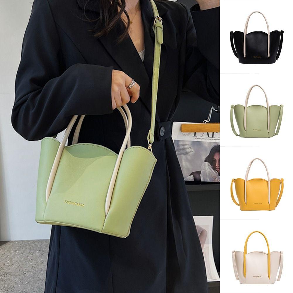 

Сумка через плечо «Petal» Овальная сумка-ведро Новая сумка через подмышку белый