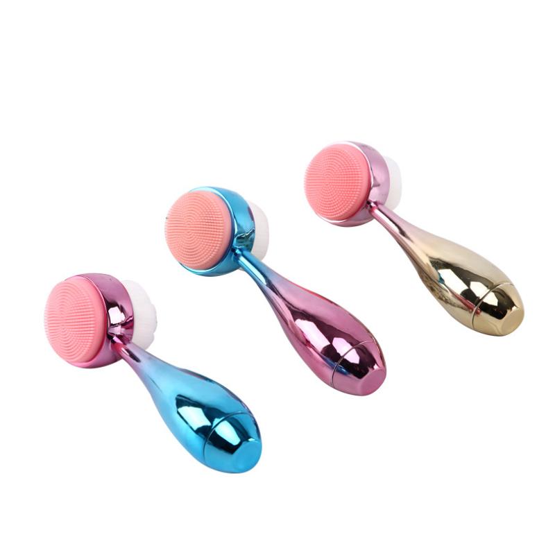 Double Sided Facial Cleanser Brush Soft Silicone Face Brush