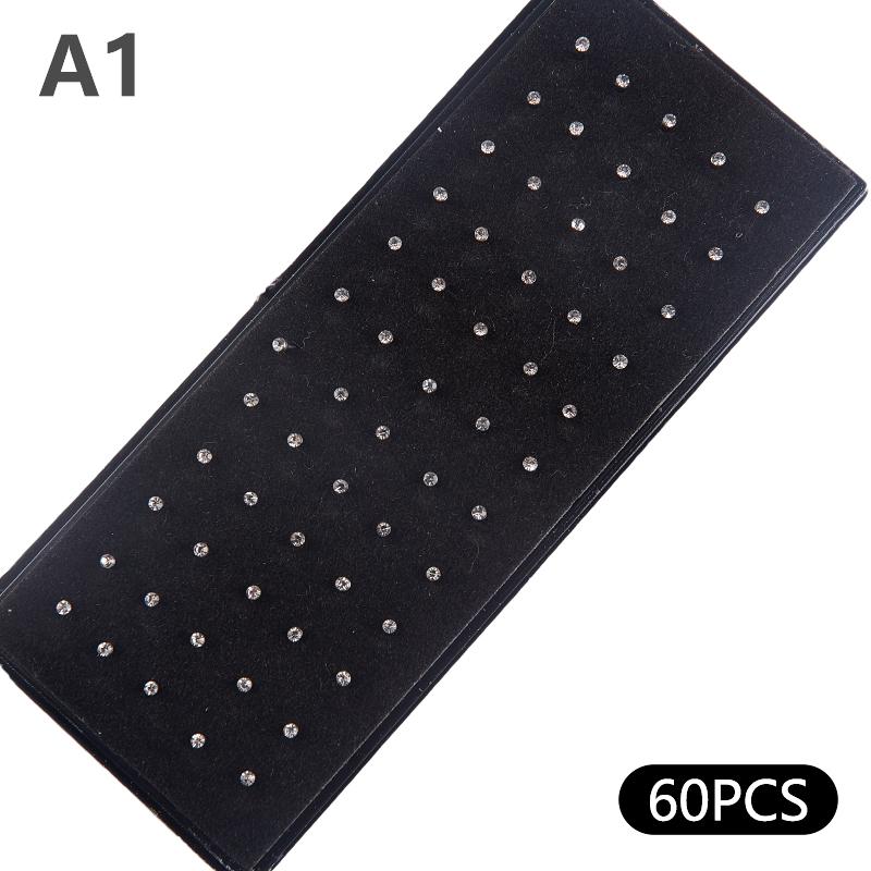 

60 шт. Прямые изогнутые серьги для носа, набор колец для носа, набор изогнутых колец для носа as the picture