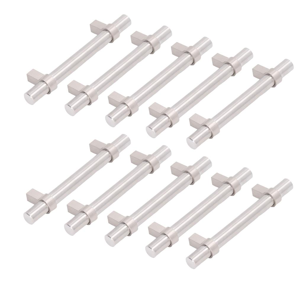 10Pcs Steel Cabinet Pulls 201 Stainless Steel Hollow Modern Design Durable High Hardness Widely Used Metal Drawer Pulls