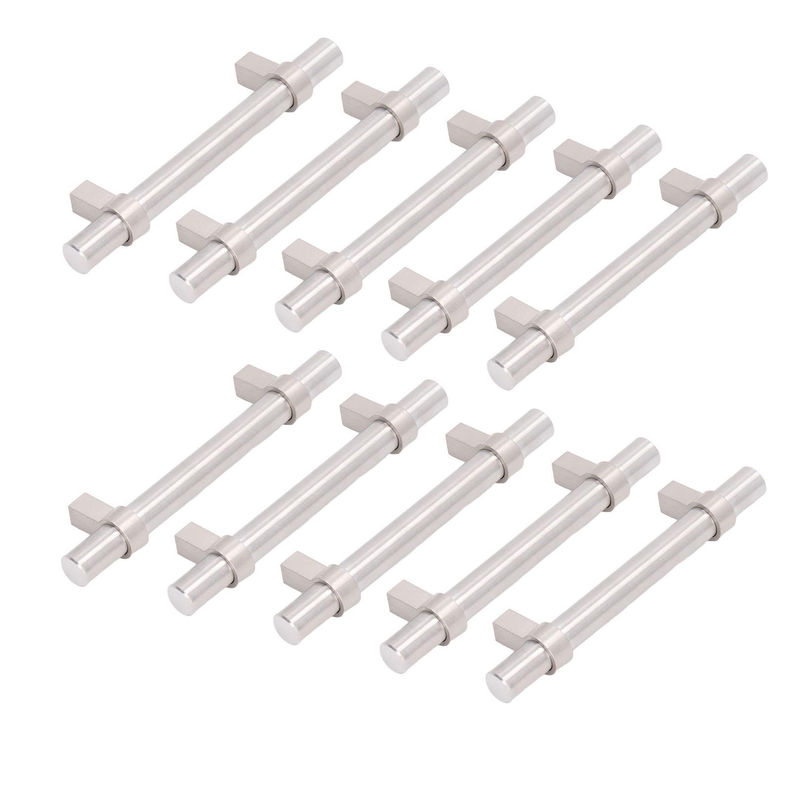 

10Pcs Steel Cabinet Pulls 201 Stainless Steel Hollow Modern Design Durable High Hardness Widely Used Metal Drawer Pulls Type 1