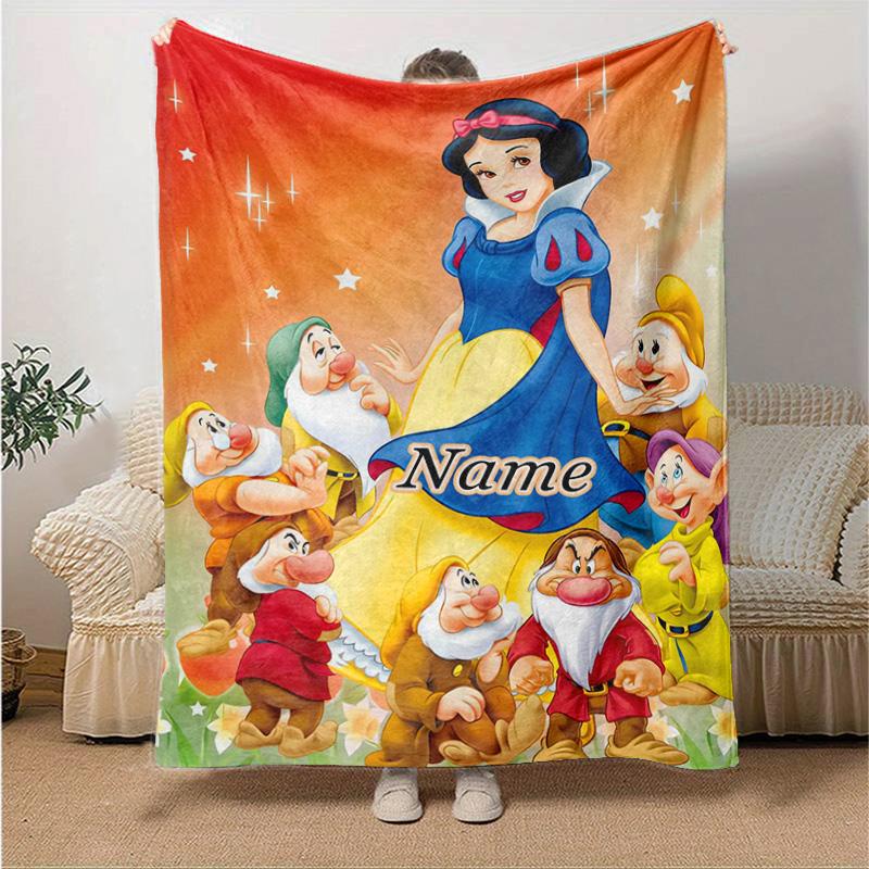 Custom 1pc Snow White's Journey Blanket, Soft And Comfortable Blanket, Casual Warm, Camping Travel Blanket, Good Birthday Gift Q90811