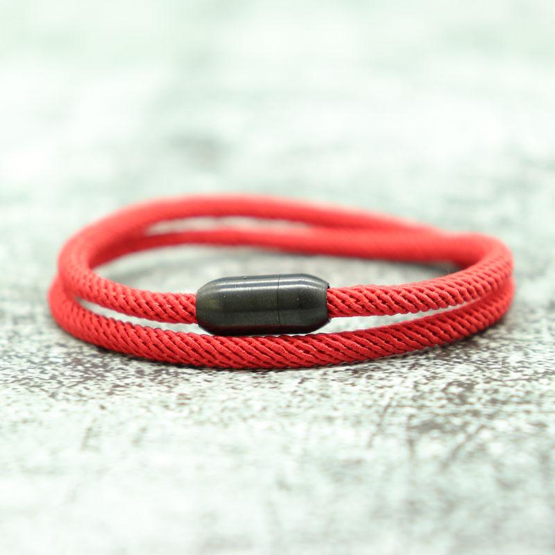 Fashion Rope Bracelet Man Attract Magnet Braclet Hombre Stainless Steel Braslet Homme Accessories Gift For Boyfriend Husband