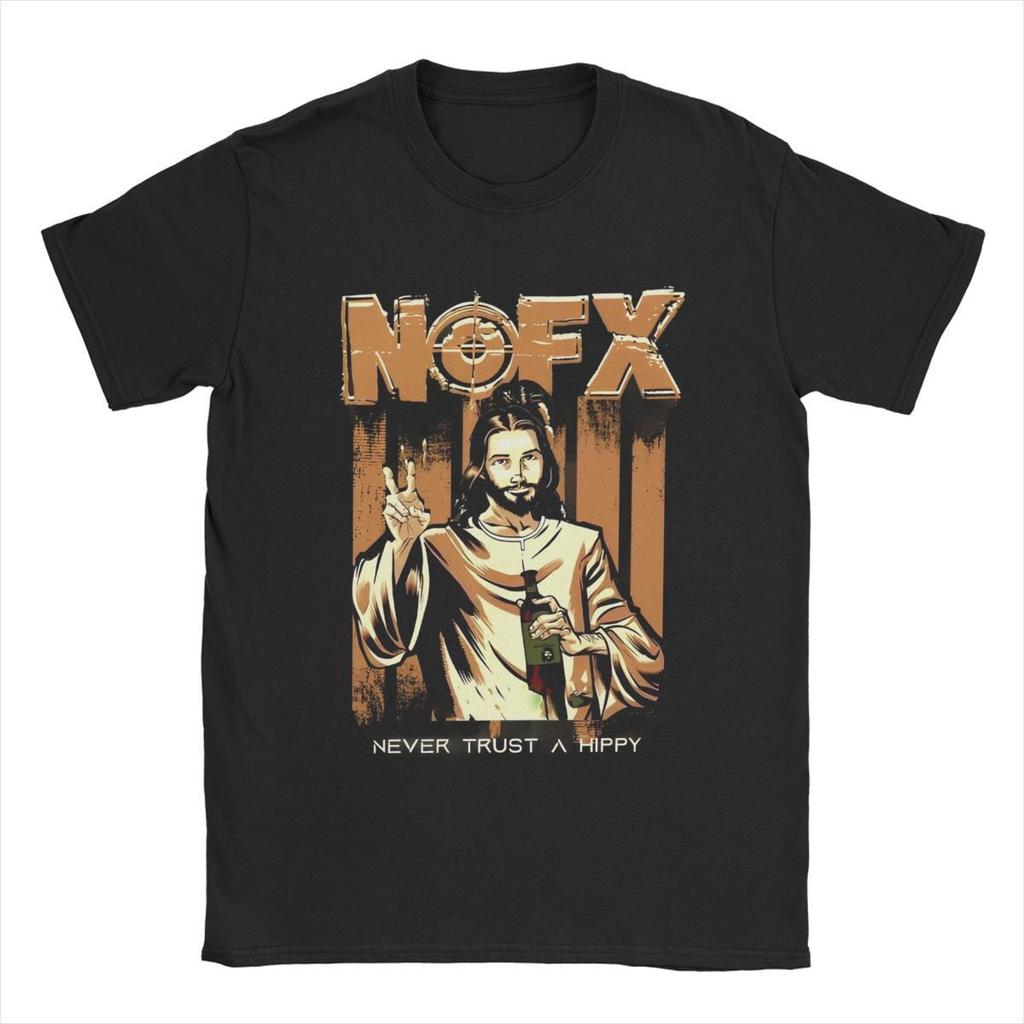 Nofx Hip Hop Drunk Unisex T Shirts Band Punk Rock Humorous Highend Luxury Unisex Style Both of Unisex and Women