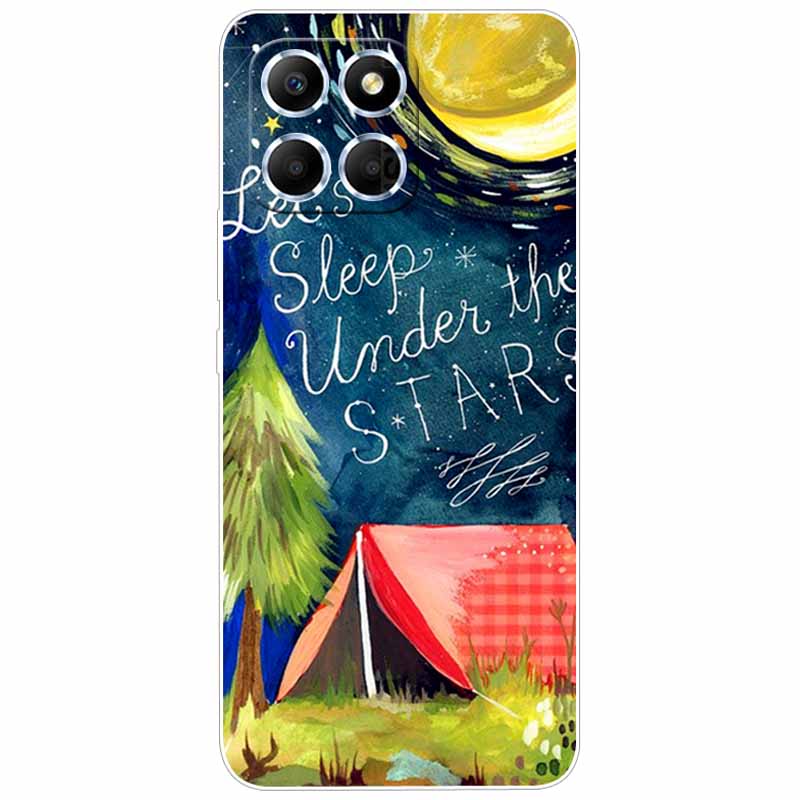 Soft Case For Honor X6 2022 Covers Para Silicon Print Marble TPU Clear Phone Coque for Huawei Honor X6 4G Transparent Bumper X 6