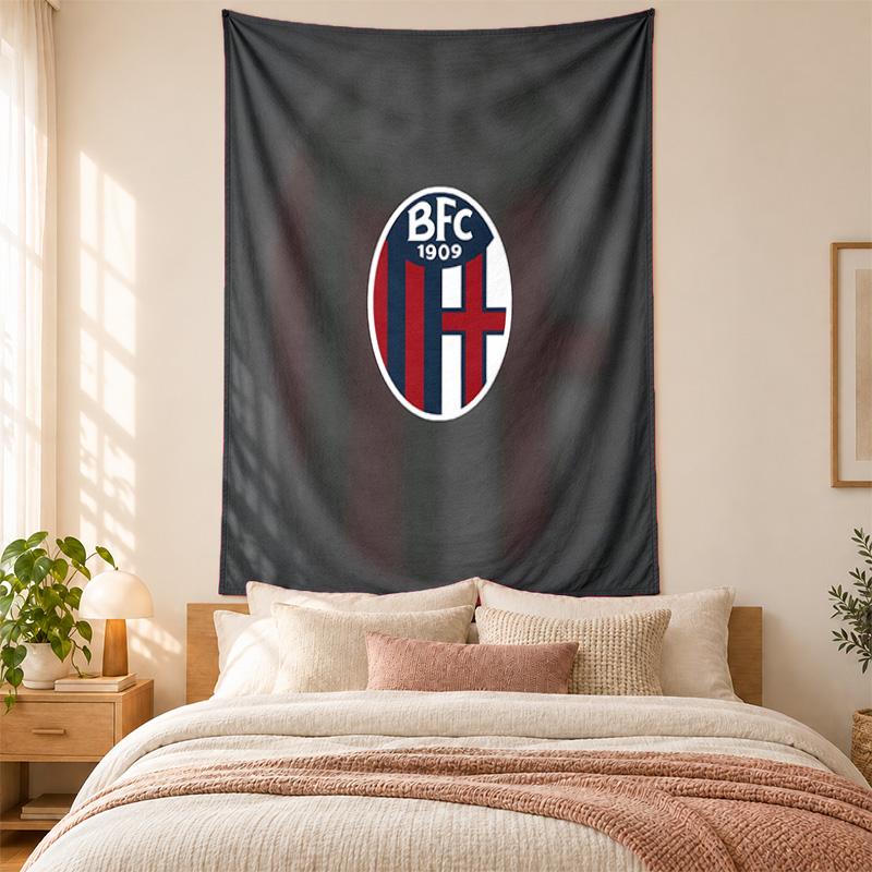 Bologna Football Club Tapestry Highquality for Decorating Living Room Bedroom Dorm Walls Ideal As Bedroom Wallart Orholiday Gift