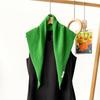 Triangular Wool Headscarf Solid Color Knitted Scarf Elegant Bandana  Waist Scarf