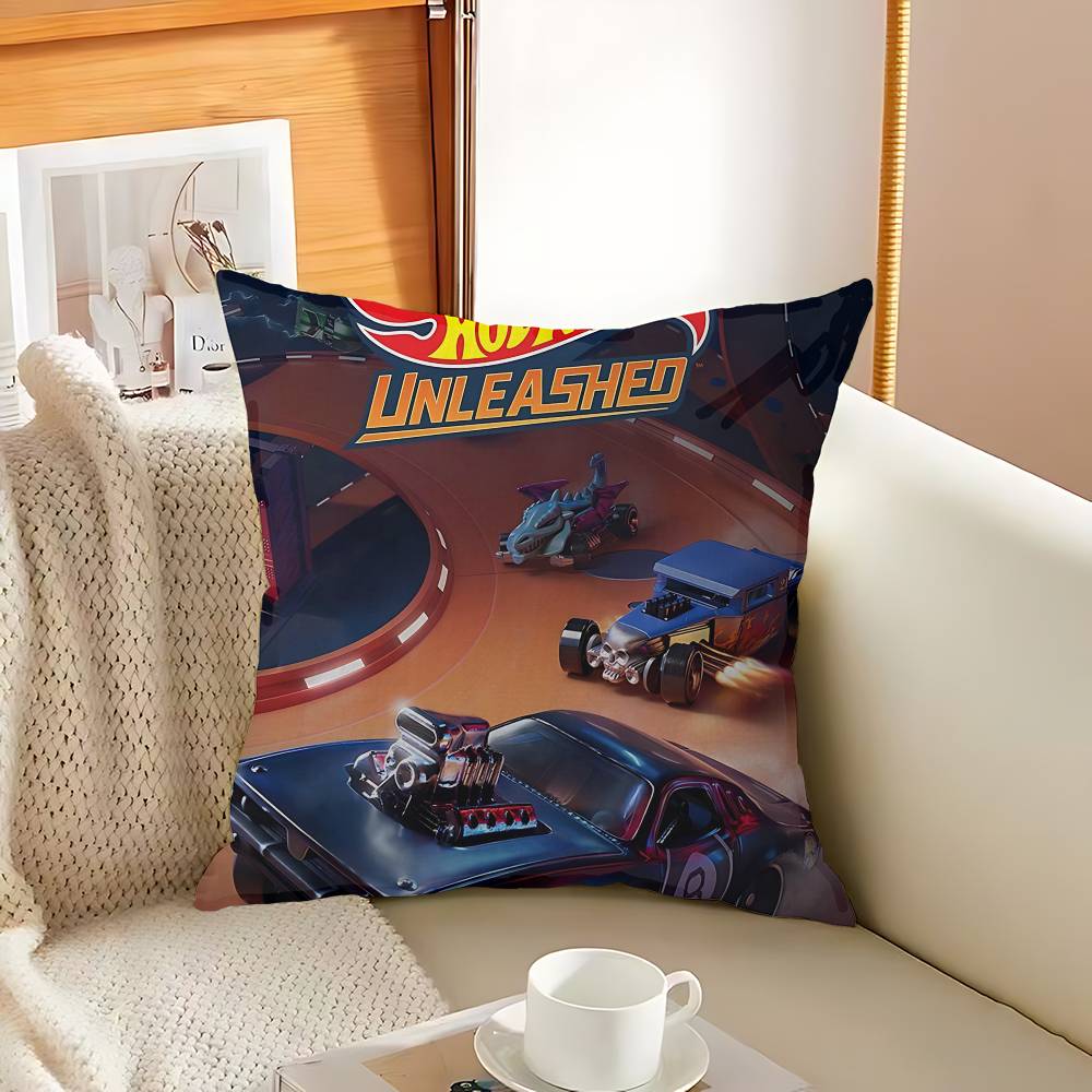 H-Hot Funny W-Wheels Pillow Cover Sofa Cushion Cover Home Room Decoration Children Gift