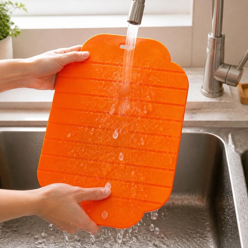 Portable Chopping Board 9.52 x 5.51 In Folding Cutting Board with Storage Slot for Fruit and Vegetable Cutting
