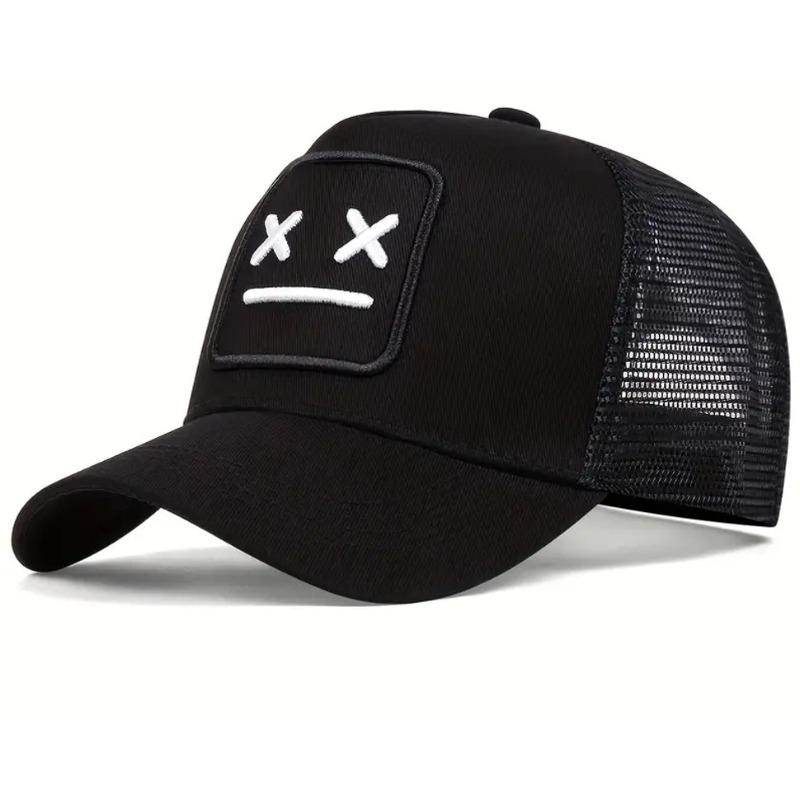 

Унисекс XX Вышивка Бейсболки-сетки Регулируемые Повседневные Шляпы Весенне-летняя Уличная Солнцезащитная Шляпа Adjustable чёрный