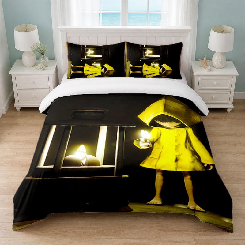 Little Nightmares Six Mono Bedroom 3Pcs Bedding Set Soft Bed Sheet Pillowcases Home Bedding Decoration
