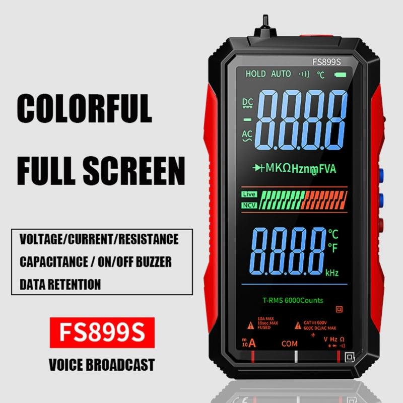 Pack Of 18 Professional Rechargeable Digital Multimeter With USB C Charging ABS Shell For Electrical Testing And Repair