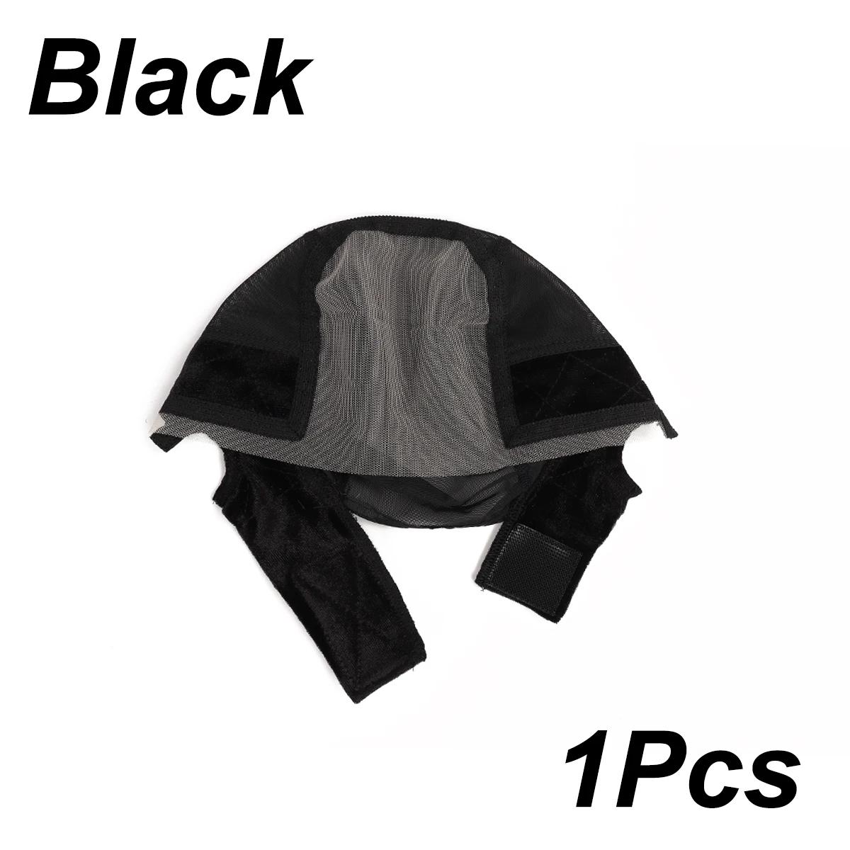 

Female Headband Wig Cap Hd Lace Wig Cap For Wig Making U Part Wig Caps With Adjustable Velvet Wig Grip To Wear Wig Nude Hair Net чёрный