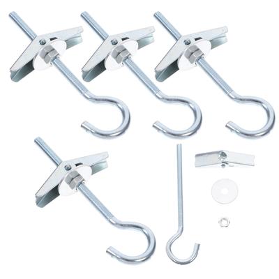 5 Sets Orchid Clip Screw Wall Anchors Toggle Bolts Nut Hanging Accessory Replacement Drywall Carbon Steel Wing Nuts for