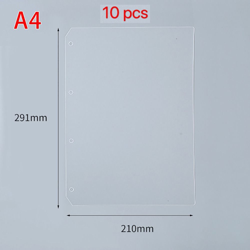 10Pcs A4 A5 A6 A7 Inner Paper Separator Matte Binder Organizer Baffle  For Binder Planner