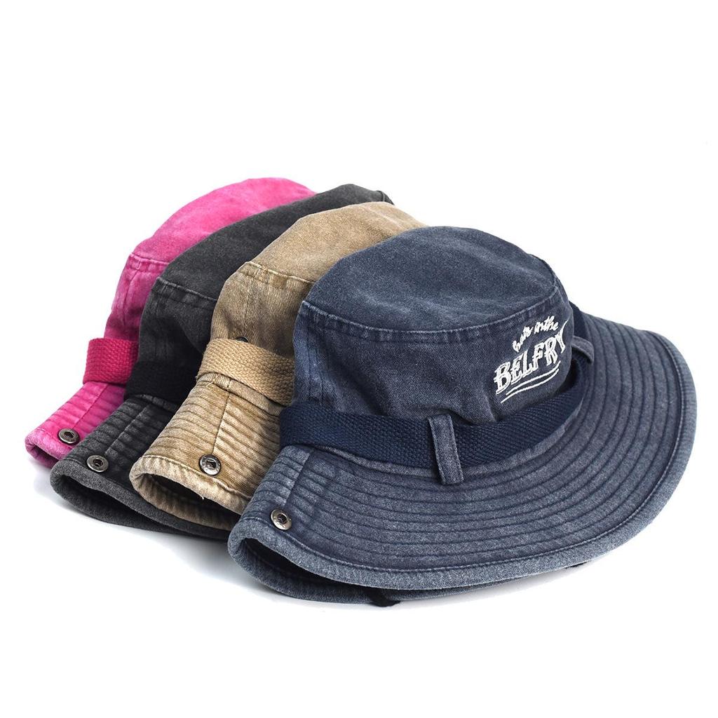 Waschbarer Sommer-Eimerhut für Damen – Sonnenschutz, Sonnenschutz, Stilvolles Western-Cowboy-Design für Camping und Wandern im Freien.