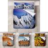3D High Definition Digital Gedrucktes Bettwäscheset Polyestermaterial Moderner Stil 3-teiliges Spannbettlaken-Set