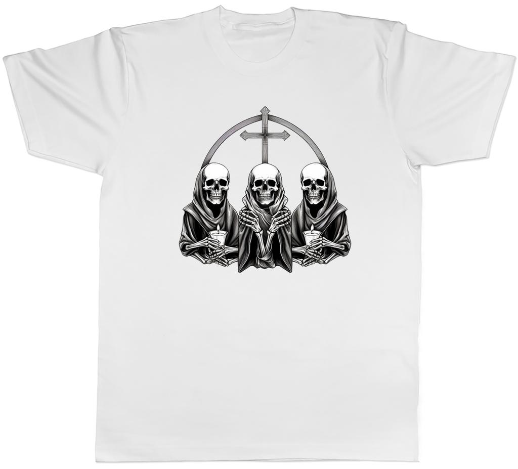 Skull Skeleton Unisexs TShirt Trinity Gothic Goth Unisex Tee Gift
