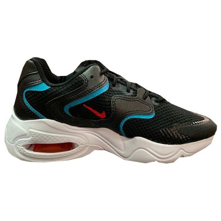 Nike Air Max 2X Round Toe Lace-Up Cushioning Low-Top Running Shoes Women Sneaker Black DC9434-001