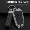 Zinc Alloy Leather Car Remote Key Case Cover Key Protector For Citroen C1 C2 C4 C6 C3-XR Picasso Grand DS3 DS5 Auto Accessories ale256