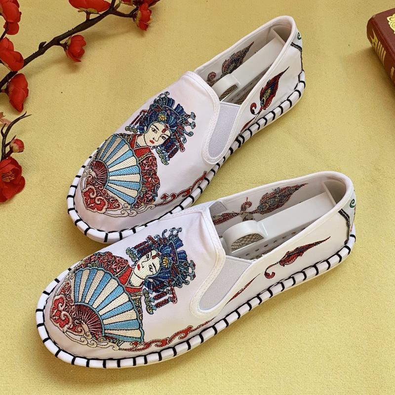 Fashion 2025Shoes for Women Sneakers Men Ethnic Style Embroidery Chinese Style Streetwear Fashion Casual Vintage Old Beijing Shoes