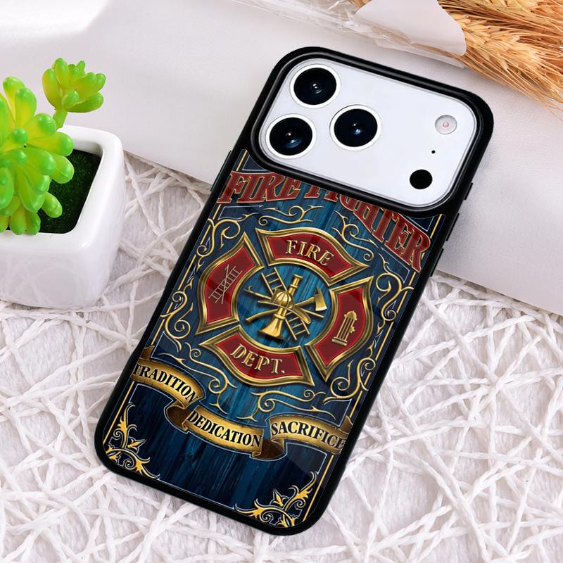 EMT Fireman Fire Rescue Phone Case for iPhone 17 Air 16 15 11 12 14 13 Pro Max Shockproof Cover