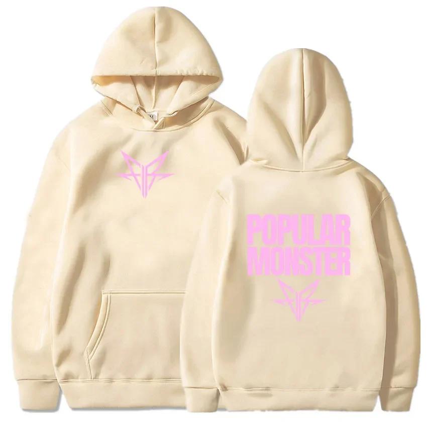 Autumn and Winter Comfortable Soft Men's Trendy Loose Hoodie Falling In Reverse Album Popular Monster Print Adult Sweatshirt