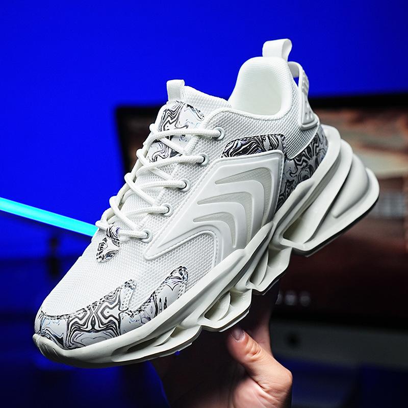 Large size country casual breathable mesh blade sports dad shoes men's running shoes non-slip high quality