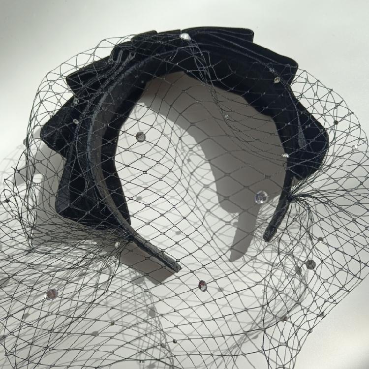 Wedding Headbands Sparkling Rhinestones 1920s Fascinator Headpiece Adjustable Veil Hair Accessory For Evening Wear