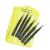 Tweezers Set with Canvas & Leather Bags - Portable Multi-use Tools for Gardening, Aquarium, Clamping & More