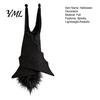 Realistic Bat for Photo Booths Halloween Decorations, Felt Hanging Bats, Spooky Flying Props Durable Decorations Haunted House Party, Indoor