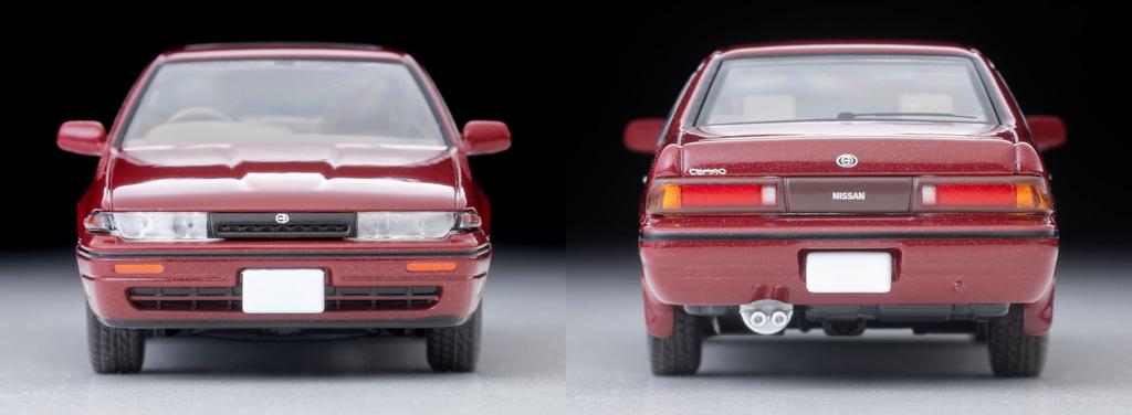 TOMYTEC Tomica Limited Vintage Neo Nissan Cefiro Town Ride N Wine Red 1991 Model 339366 1/64 LV-N319d (Finished Product)