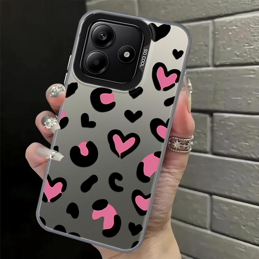 Cartoon Love Leopard Pattern Case for Xiaomi Mi 13T 11 Lite 12T Pro Back Phone Cover