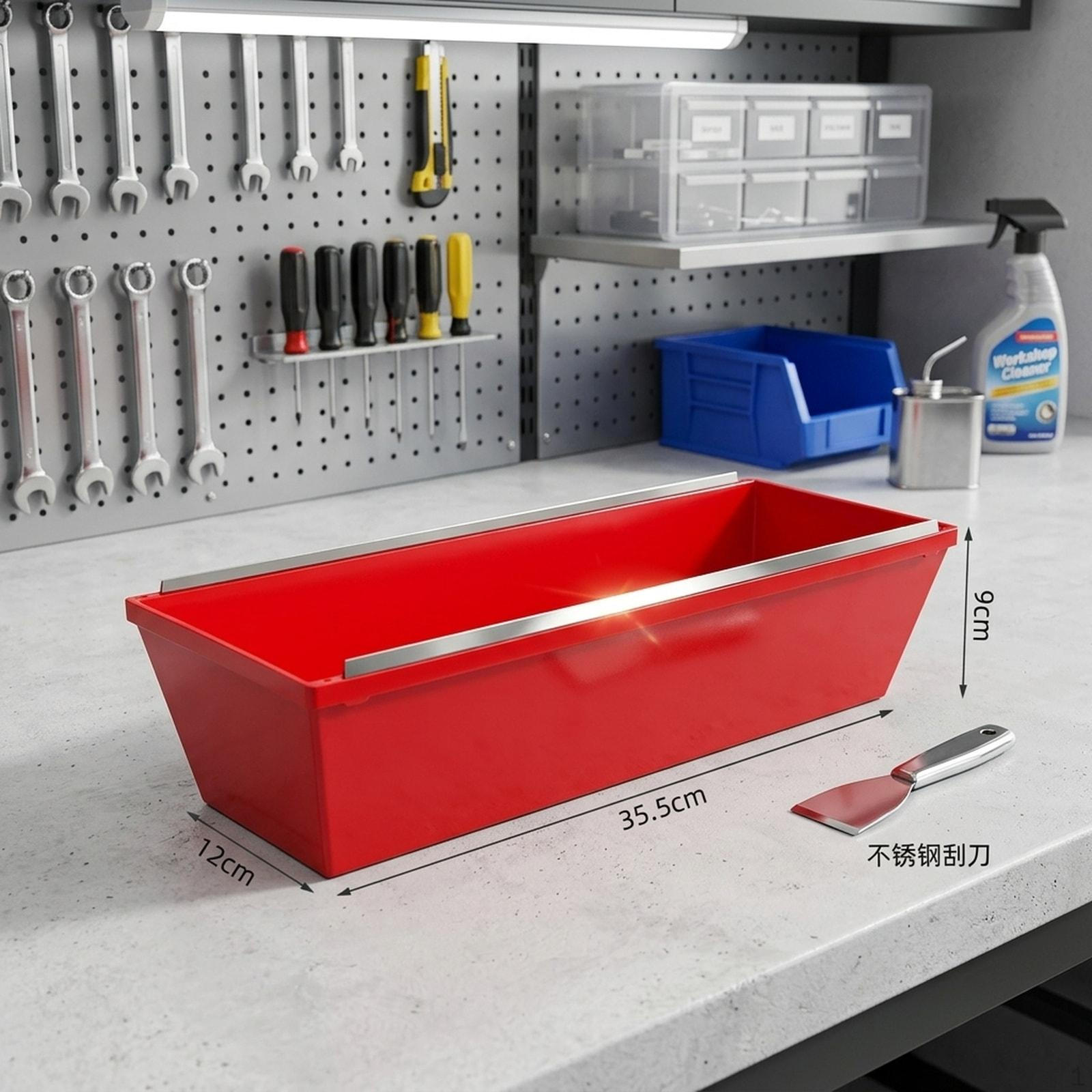 

Paint Tray, Easy-tPlaster Tray with Rim, Mixing Container for Filler, Suitable for... красный