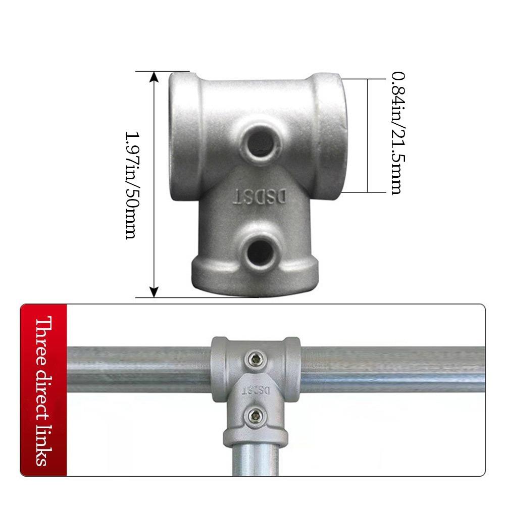 Fixed buckle Frame Fasteners Aluminum Alloy Steel Circular Pipe Connector  Steel Tube Shelf