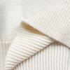 Ladies Autumn Winter Long Sleeve Round Collar Pullover Color Matching Warm Knitted Sweater Knitwear Top