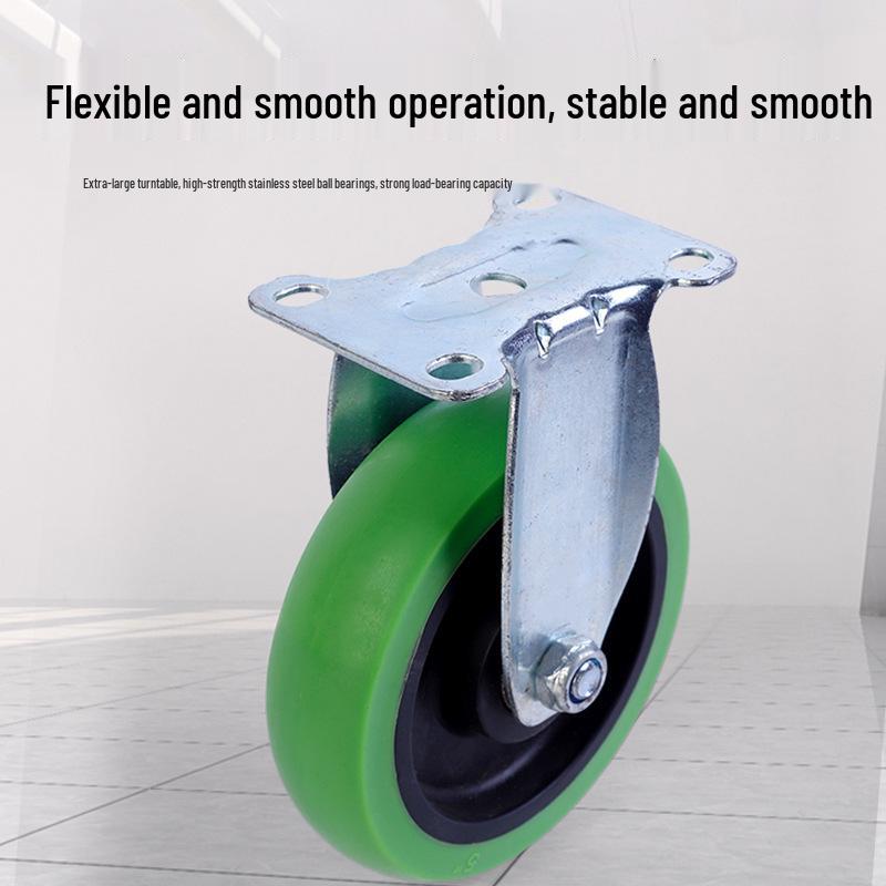 Stummes Gummirad mit mehreren Spezifikationen: Feststell- und Lenkrolle für Handwagen