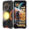 Cubot Kingkong Power 5 Android 15-15300mAh,16GB+128GB/TF 1TB,6.88''Display, 1200LM Camping Lights,136dB Speaker, 64MP Camera, G100/4G Dual SIM/NFC/GPS