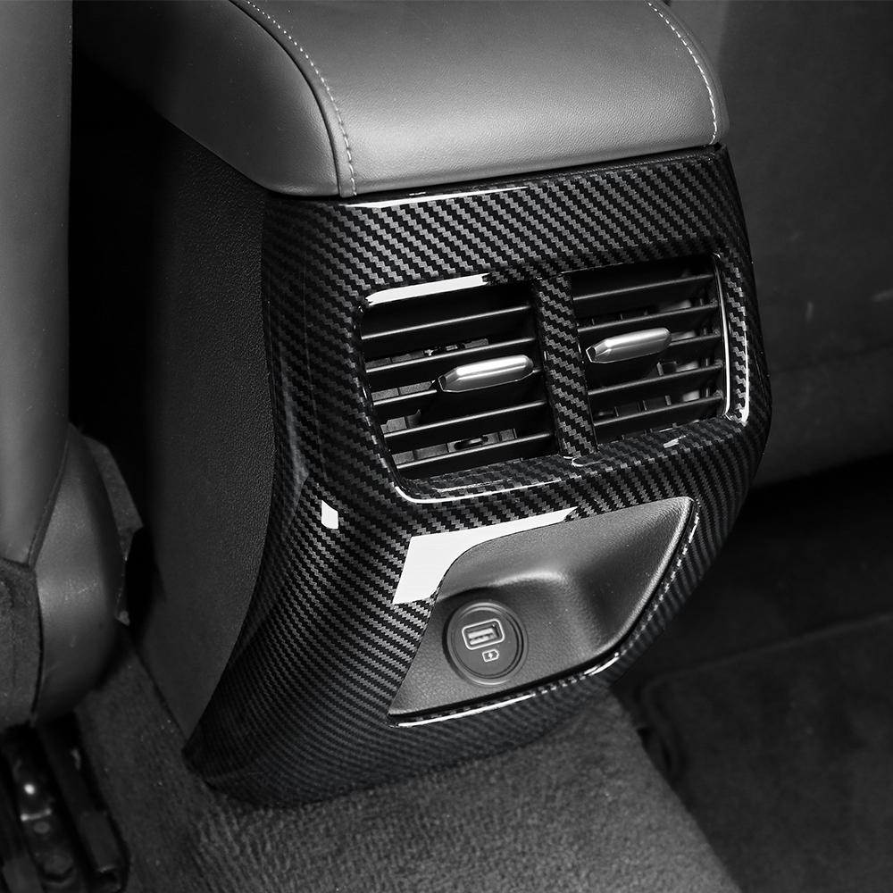 Vehicle Interior Trim Accessories Rear Air Vent Decorative Frame Covers ABS Material For Hyundai Sonata DN8 2021-2024 LHD RHD