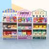 Miniature Cute Drink Food Supermarket Store Shelf Dollhouse Accessories Pretend Play Furniture Cabinet Shelf Kitchen Gift