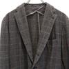 TAGLIATORE made in Italy Check Pattern wool blend tailored jacket 50 Gray Men's Used